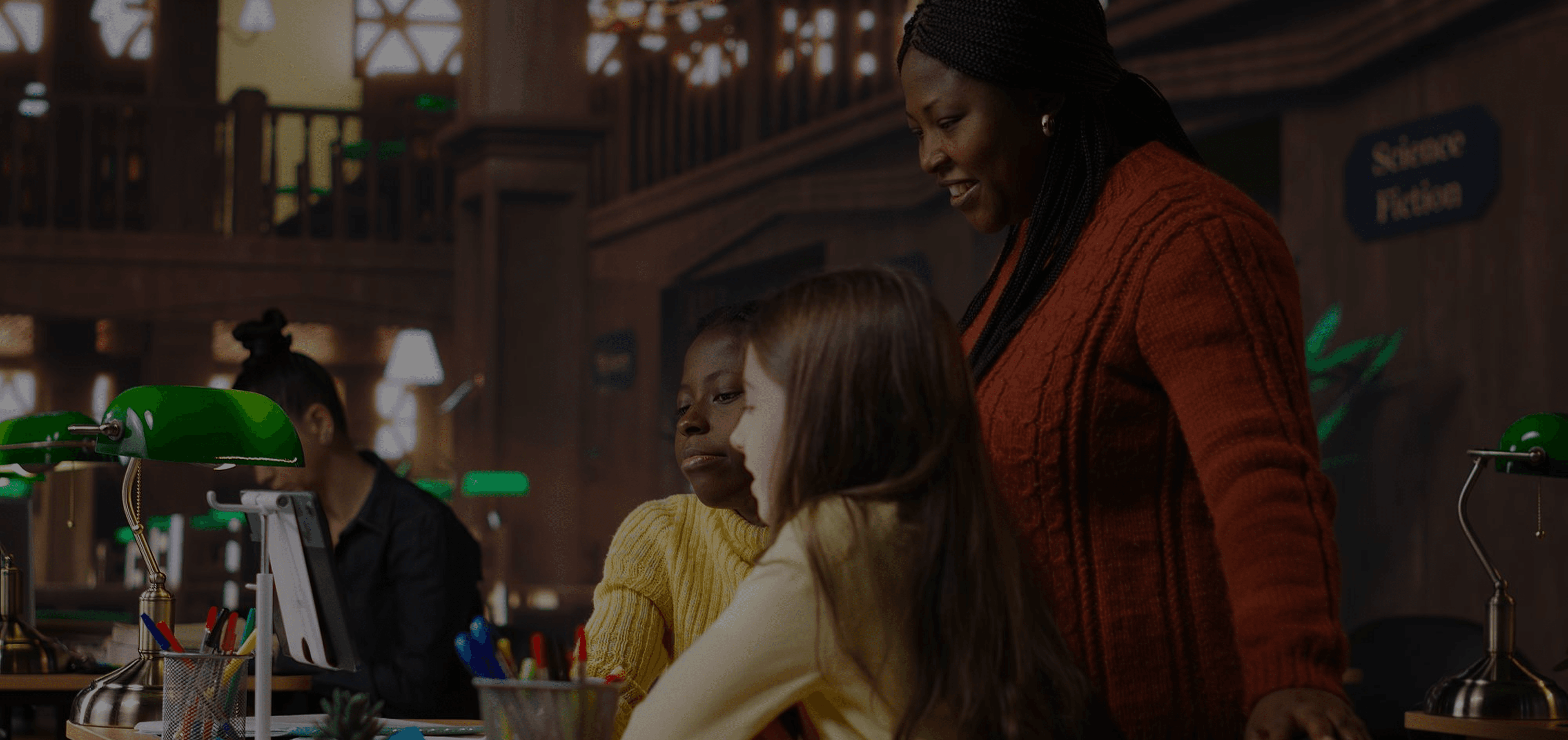 Kids learning in a classroom